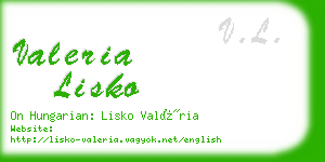 valeria lisko business card